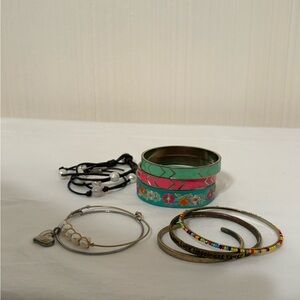 Colorful Bangle and Bracelet Set